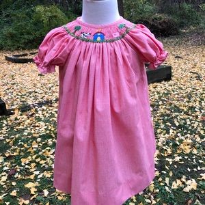 Bishop Style Smocked Dress Adorable Farm theme